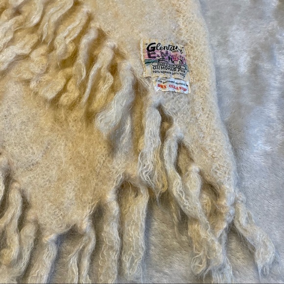 Vintage Glentana 70% Mohair Scarf | EUC OS Made in Scotland - Picture 5 of 15